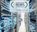 High-performance fiber optic cables illuminated inside an enterprise server room representing reliable ISP infrastructure